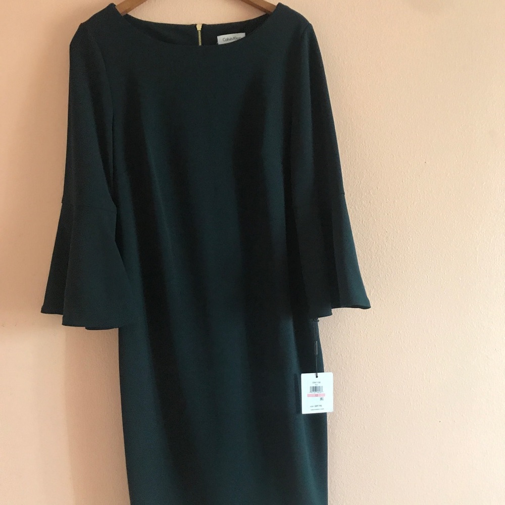 Hunter green Calvin Klein dress